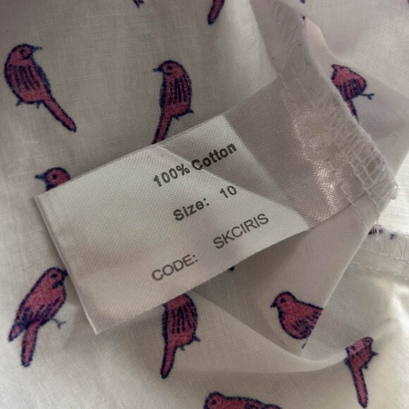 The Savile Row Company Bird Semi-Fitted Sleeveless Shirt Blouse ASO Louisa Clark - Picture 3 of 8